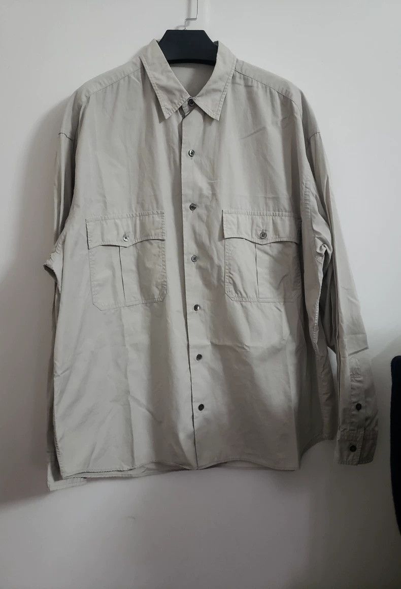 Porter Classic Gray Button-Up Shirt with Roll-Up Sleeves Size US L / EU 52-54 / 3 - 1 Thumbnail