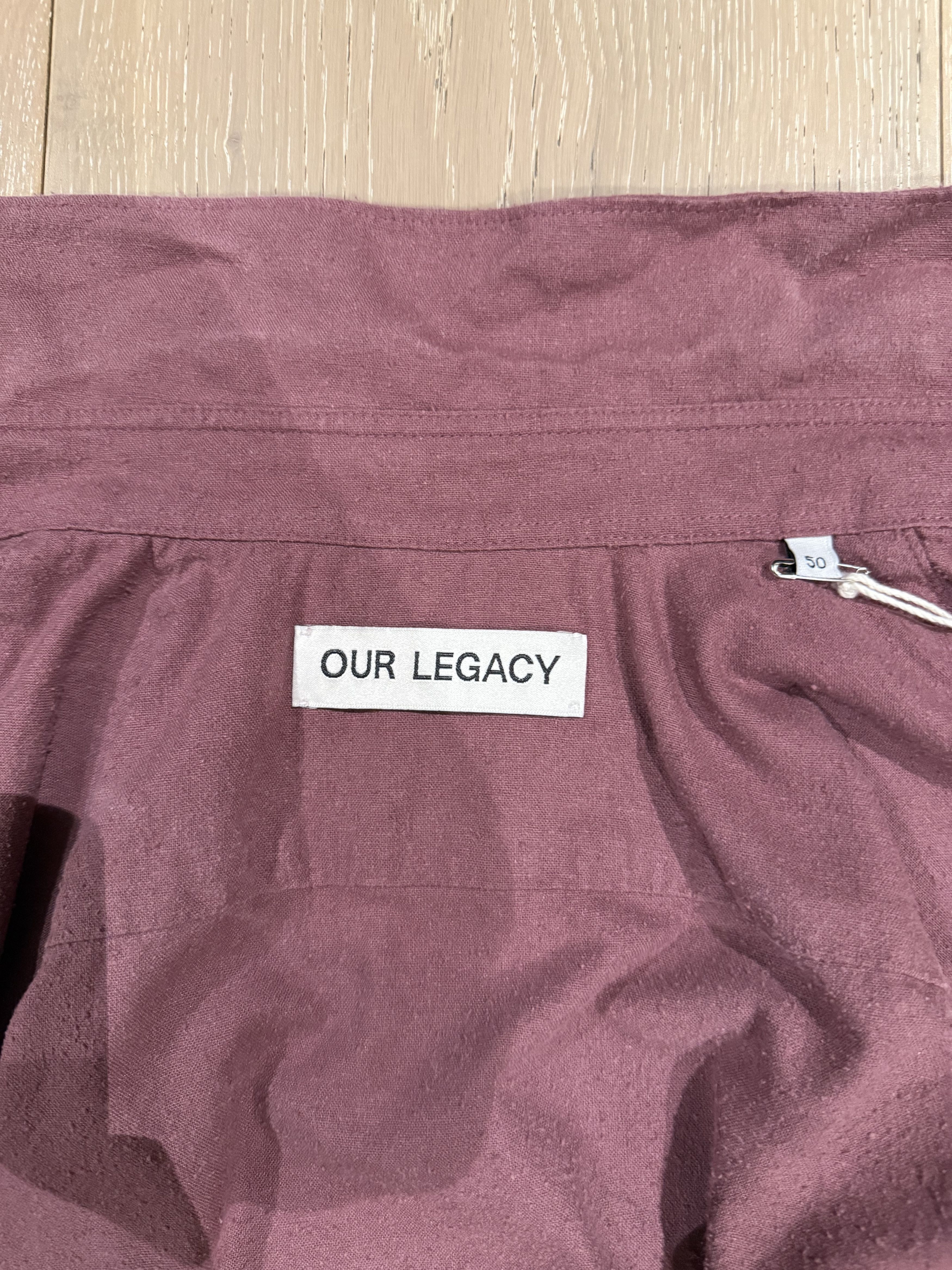 Our Legacy 💚 2022 Our Legacy Silk Noil Classic Shirt Hawthorn Size 50 Size US M / EU 48-50 / 2 - 13 Thumbnail