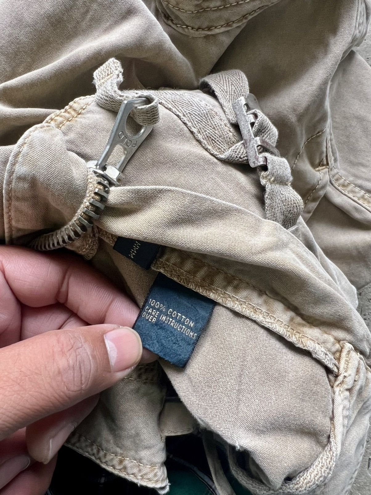 Polo Ralph Lauren Crazy Vintage 90s Polo RL Baggy Wide Leg Cargo Pants Size US 36 / EU 52 - 15 Thumbnail