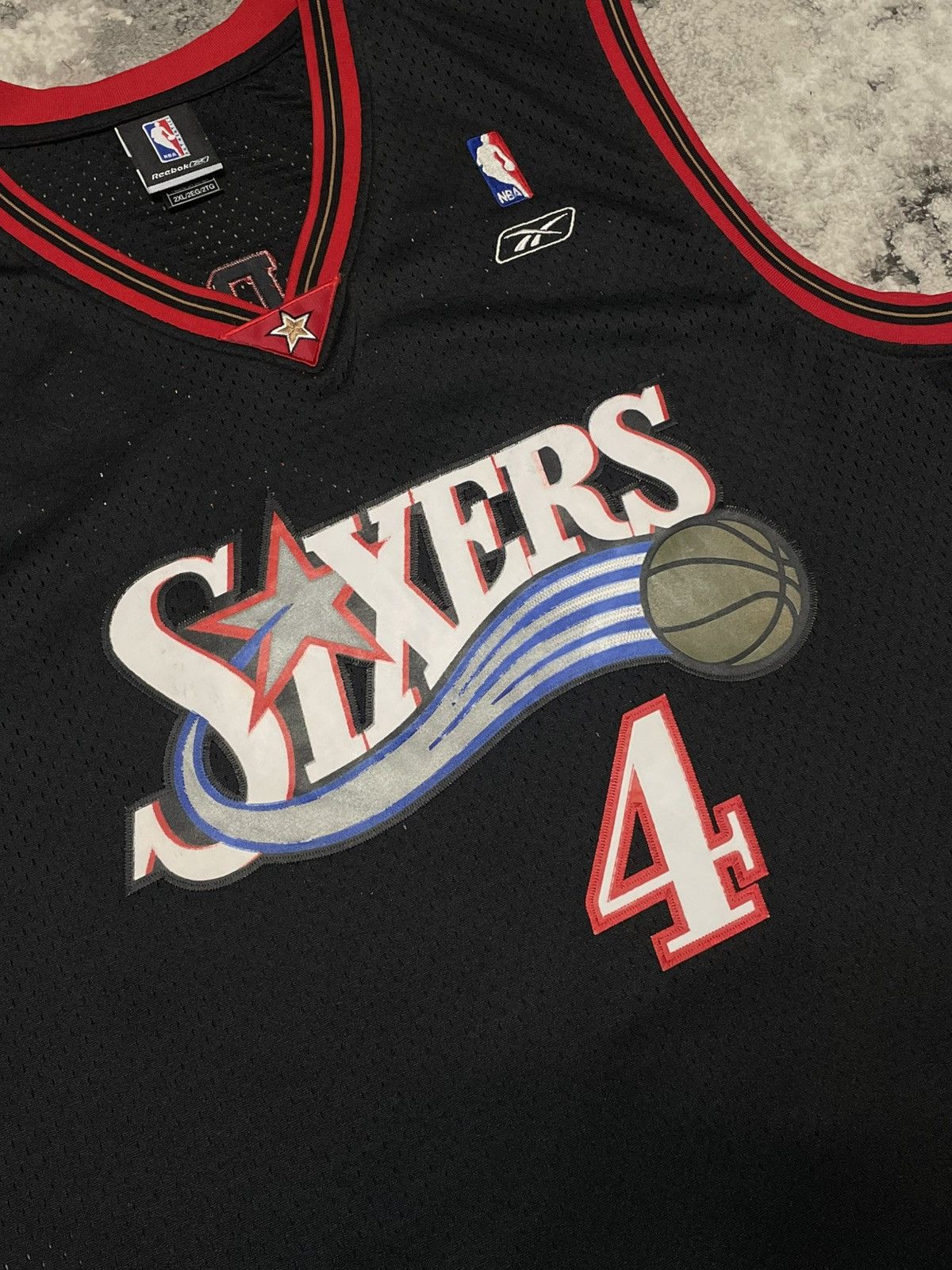 Reebok Vintage Reebok Iguodala Philadelphia Sixers Jersey Supreme Size US XXL / EU 58 / 5 - 7 Thumbnail