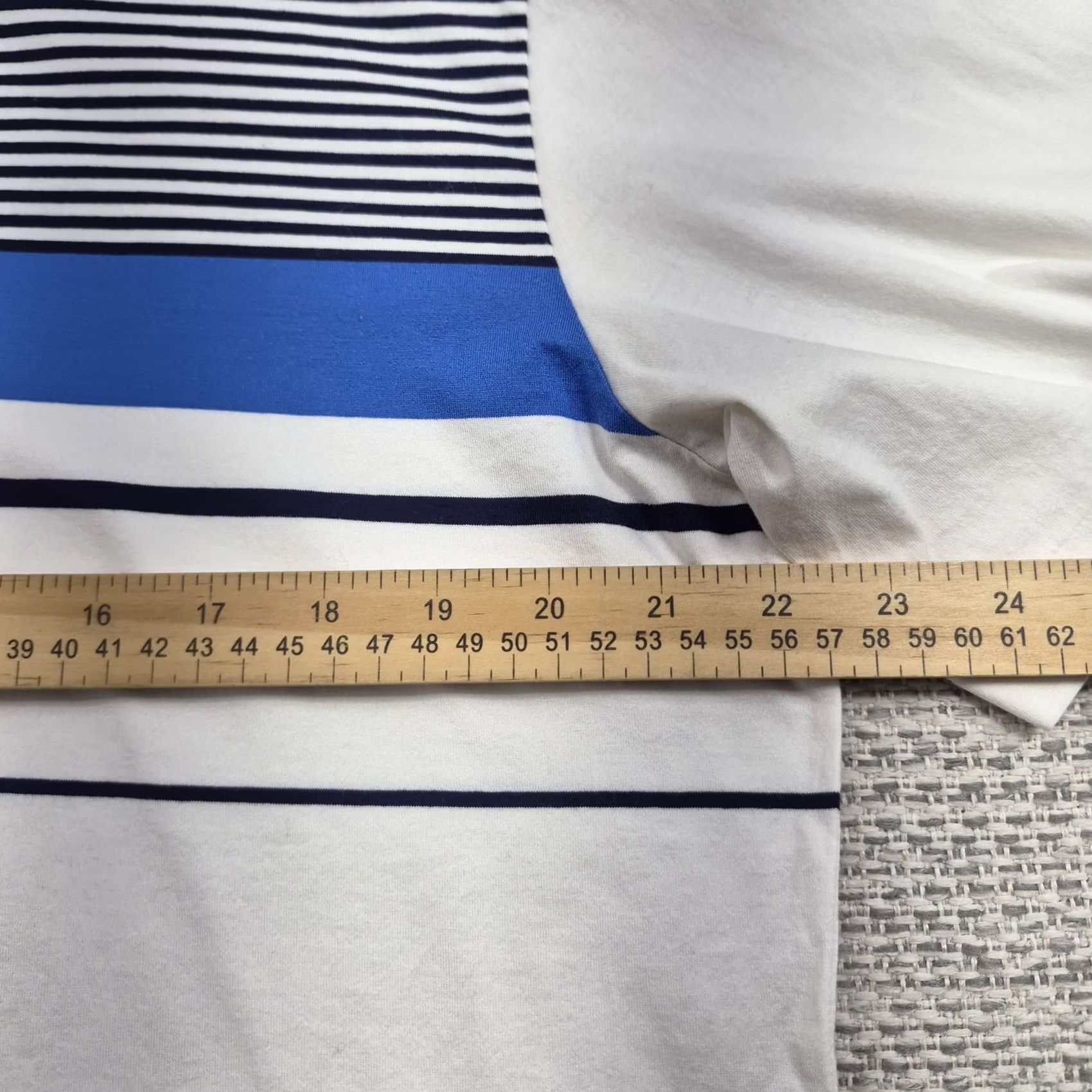 Polo Ralph Lauren Polo By Ralph Lauren Polo Shirt Mens Large White Stripe 1/4 Zip Golf Performance Size US L / EU 52-54 / 3 - 6 Thumbnail