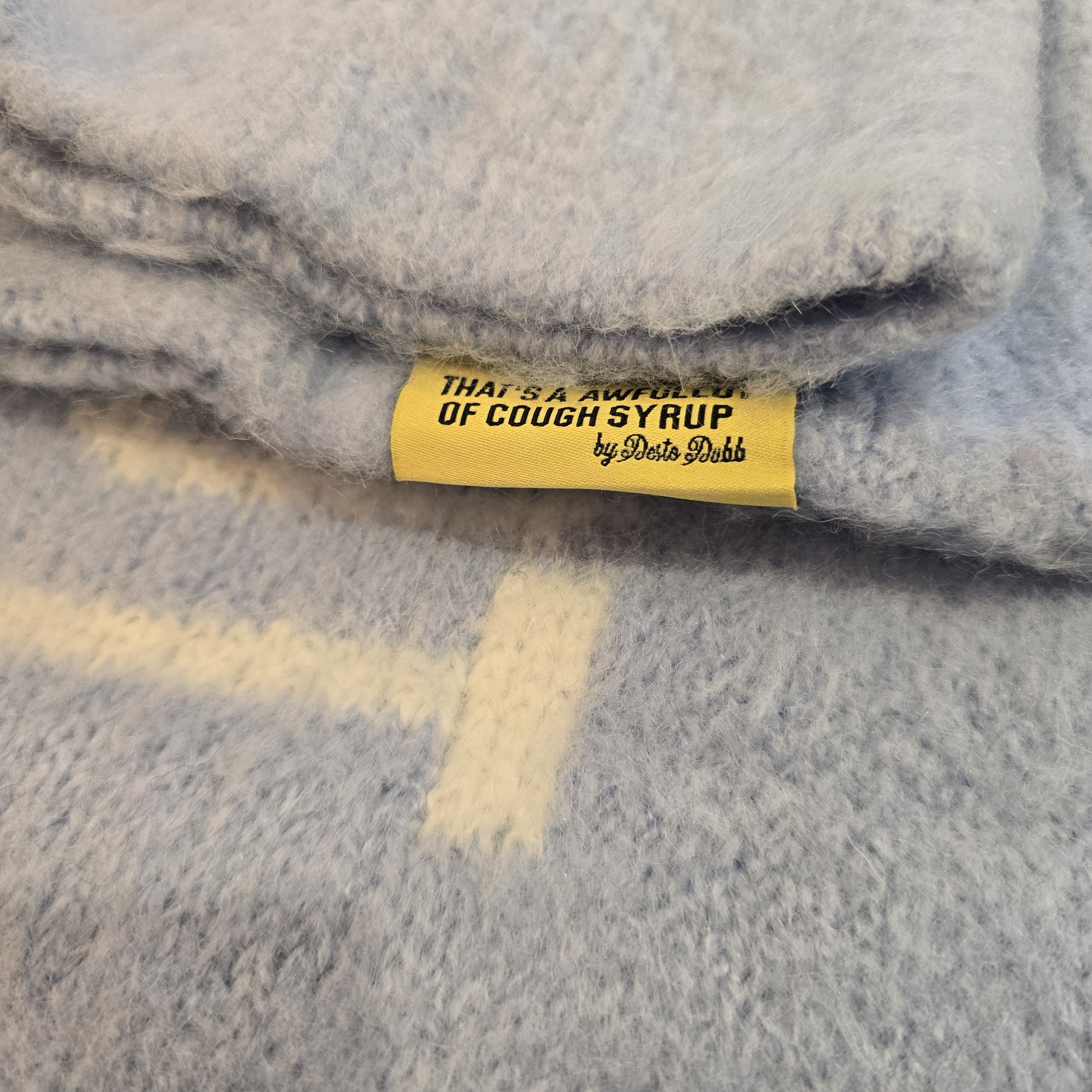 Awful Lot of Cough Syrup AWFUL LOT OF COUGH SYRUP LT BLUE MOHAIR PANT XL reg $250 Size US 36 / EU 52 - 2 Thumbnail