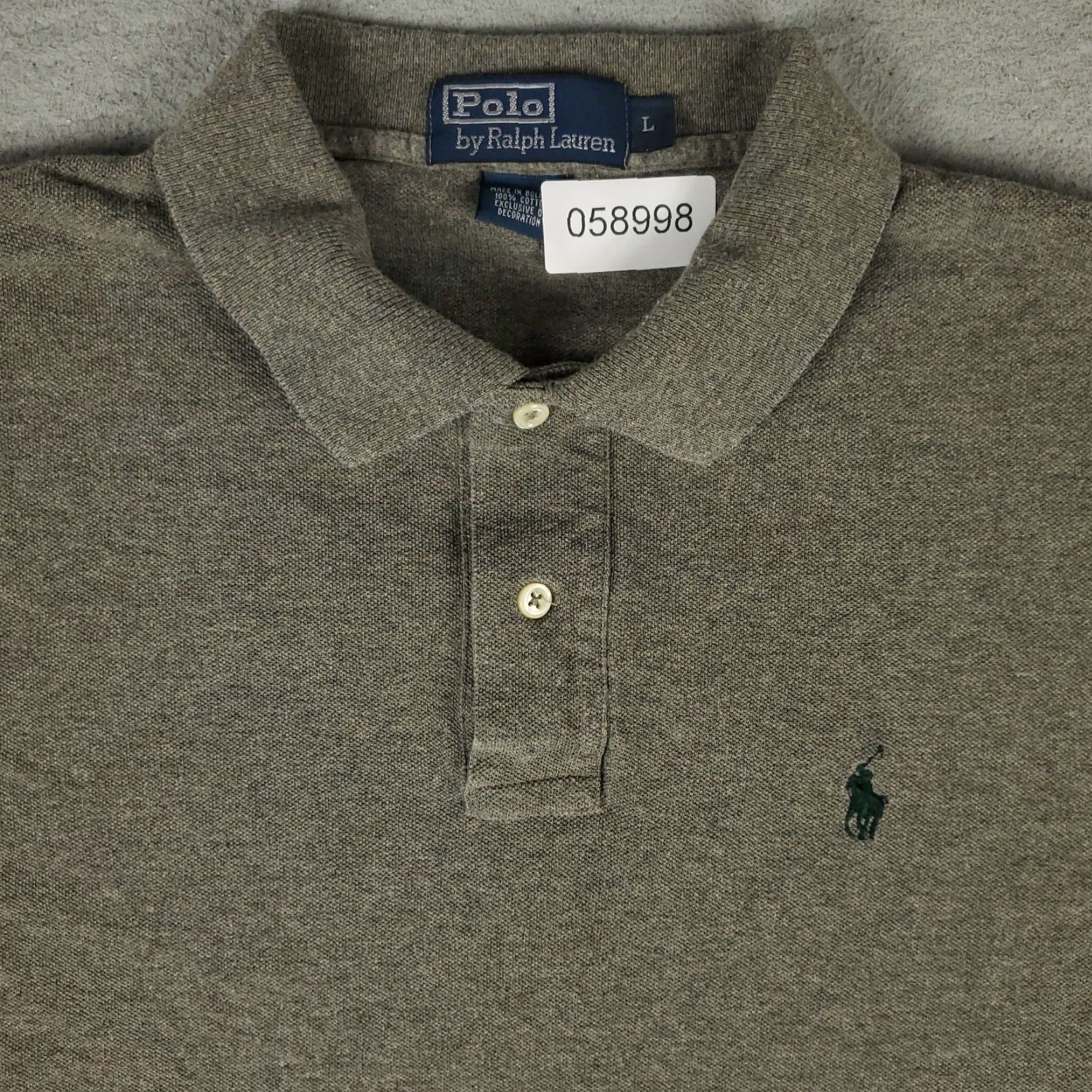 Ralph Lauren Ralph Lauren Polo Shirt Mens Large Gray Pony Casual Long Sleeve Shirt L Gray Polo Shirt Mens Size US L / EU 52-54 / 3 - 2 Thumbnail