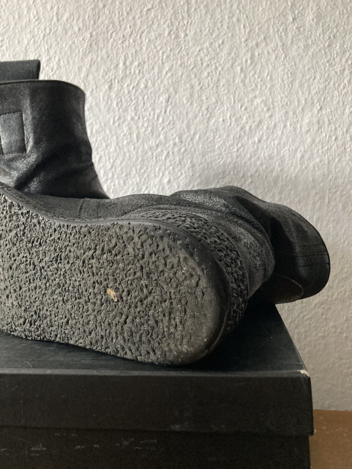 Rick Owens F/W 09 "CRUST" Blistered Lamb Leather Cargo Creeper IT43,5 Size US 10.5 / EU 43-44 - 20 Thumbnail