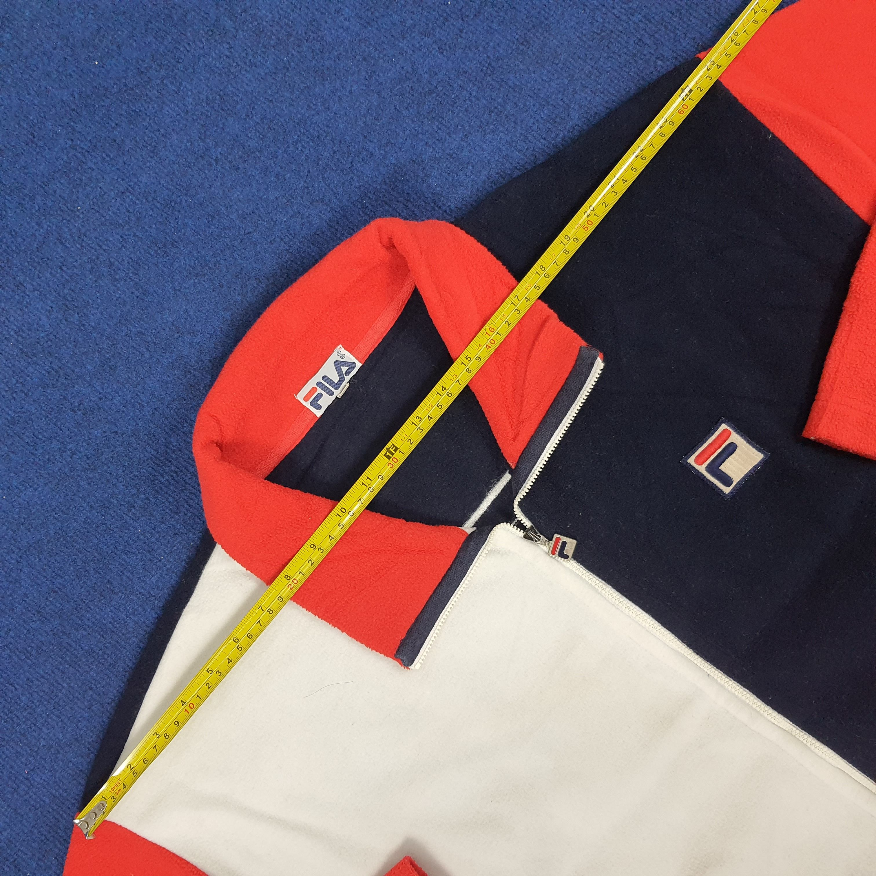 Fila × Vintage Vintage FILA Colour Block Zipper Sweatshirts Size US XL / EU 56 / 4 - 9 Thumbnail