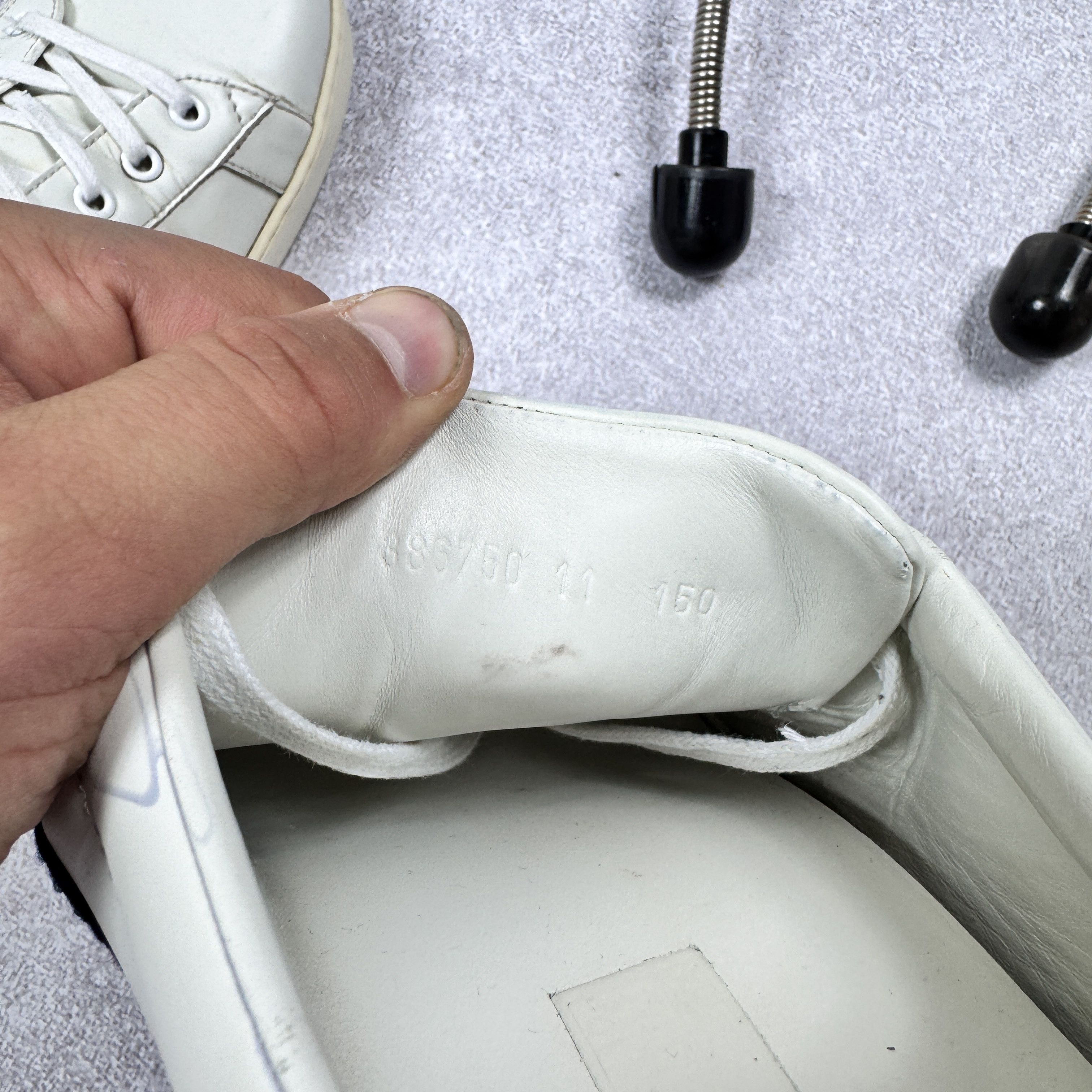 Gucci Men`s Gucci Ace Sneakers 386750 White Leather Sneakers 11 Size US 11.5 / EU 44-45 - 9 Thumbnail