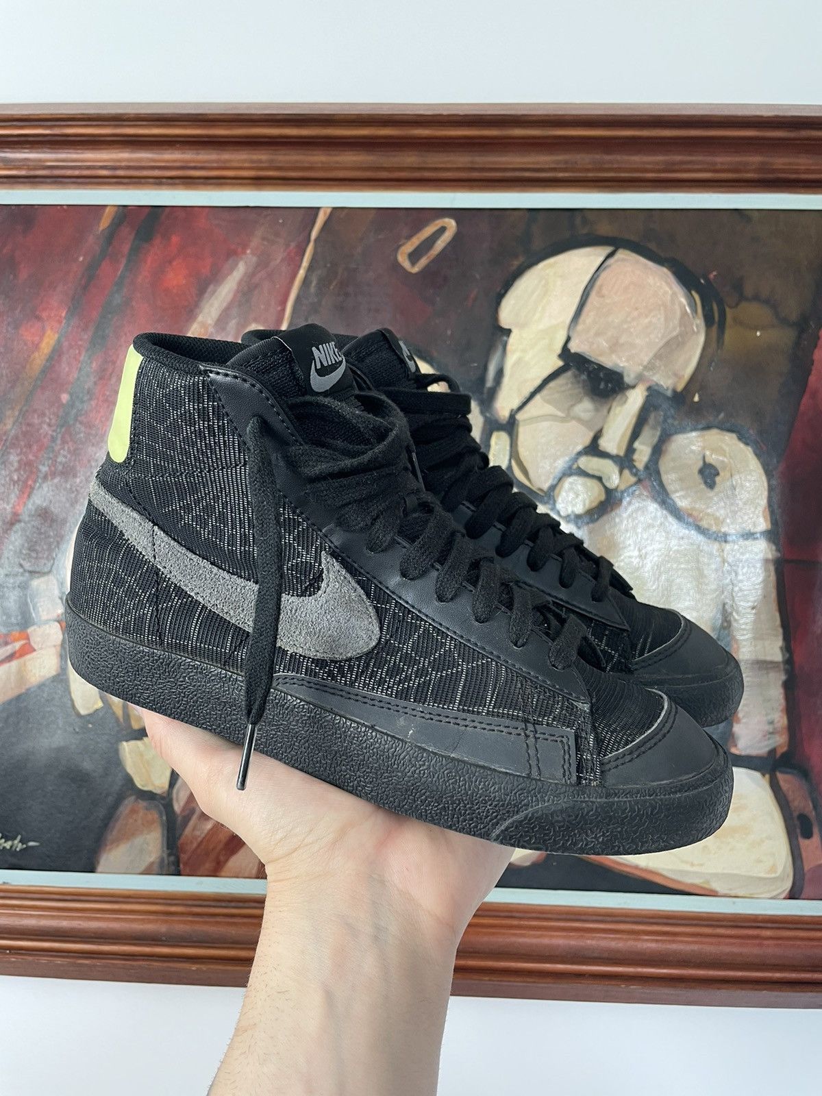 Nike Nike Blazer Mid 77 Halloween Spider Web Avant Garde Rare Size US 6 / EU 39 - 3 Thumbnail