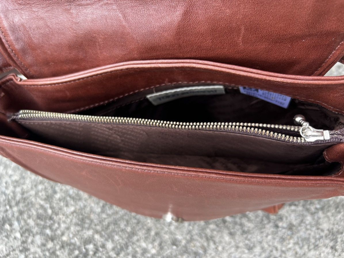 Tokio Kumagai Vintage 90s Tokio Kumagai Paris Patina Leather 2 Way Bag Size ONE SIZE - 19 Thumbnail