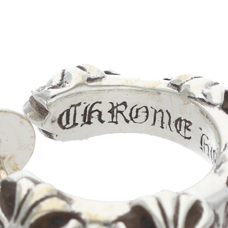 Chrome Hearts Chrome Hearts Cross Band Hoop Earring Silver Size ONE SIZE - 3 Thumbnail