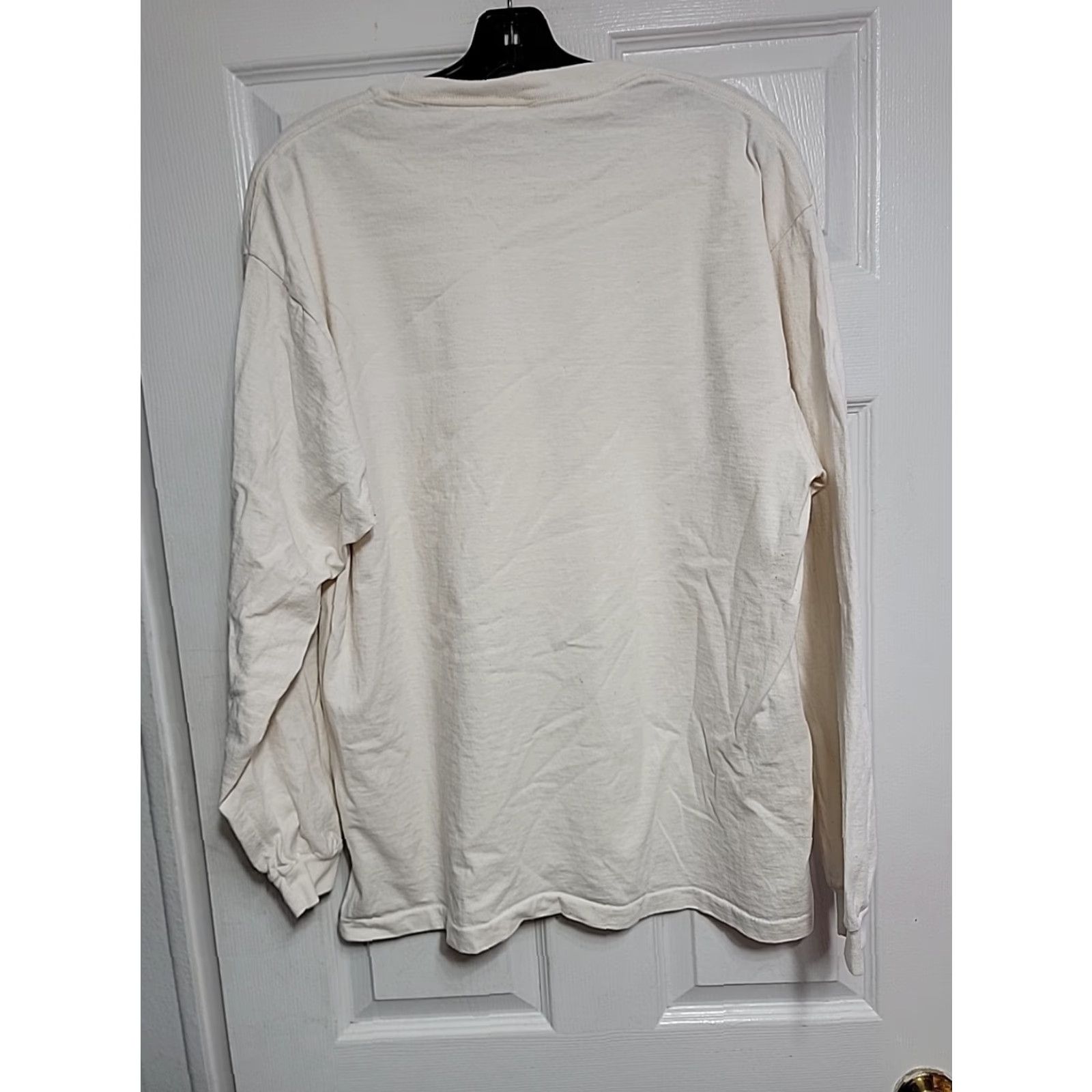 Anvil VINTAGE Billy Joel River Of Dreams Tour 1993 T-Shirts Men's XL Anvil Crew Neck Long Sleeve Ivory 100% Cotton Rock 90s Mens Size US XL / EU 56 / 4 - 4 Thumbnail