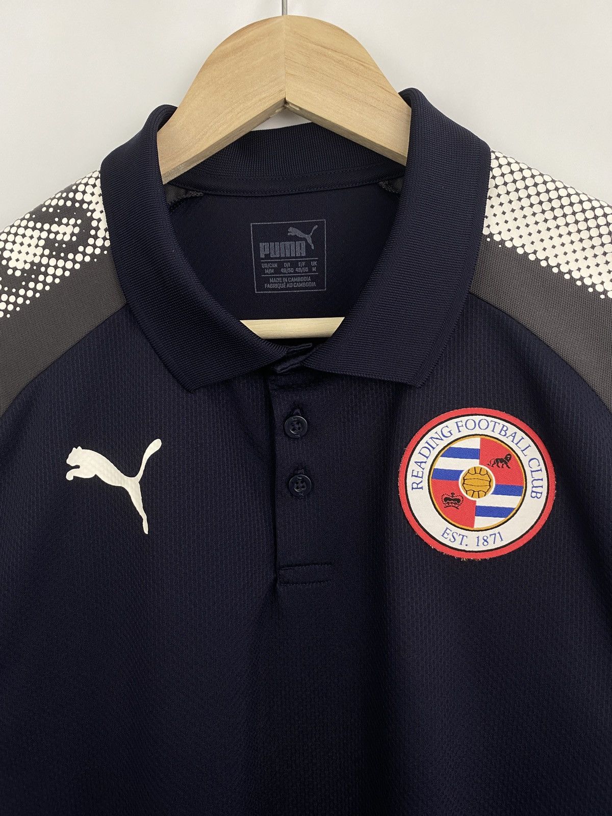Puma Vintage Y2K Puma Reading Football Club Soccer Polo T-Shirt Size US M / EU 48-50 / 2 - 4 Thumbnail
