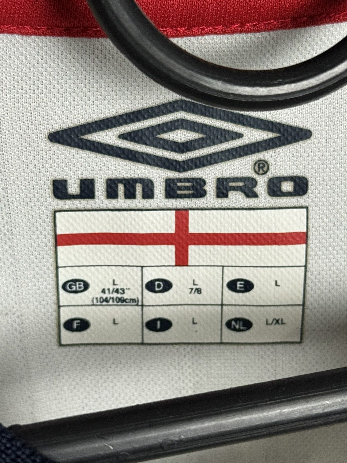 Umbro England National Team 01/03 Home Owen Football Jersey Shirt Size US L / EU 52-54 / 3 - 19 Thumbnail
