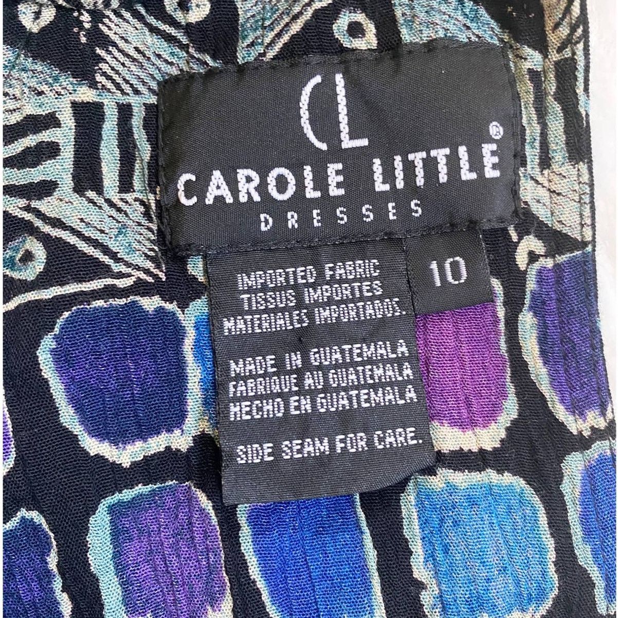 Vintage VTG Carole Little 90’s Graphic Design Flare Dress Stretch Size L / US 10 / IT 46 - 8 Thumbnail