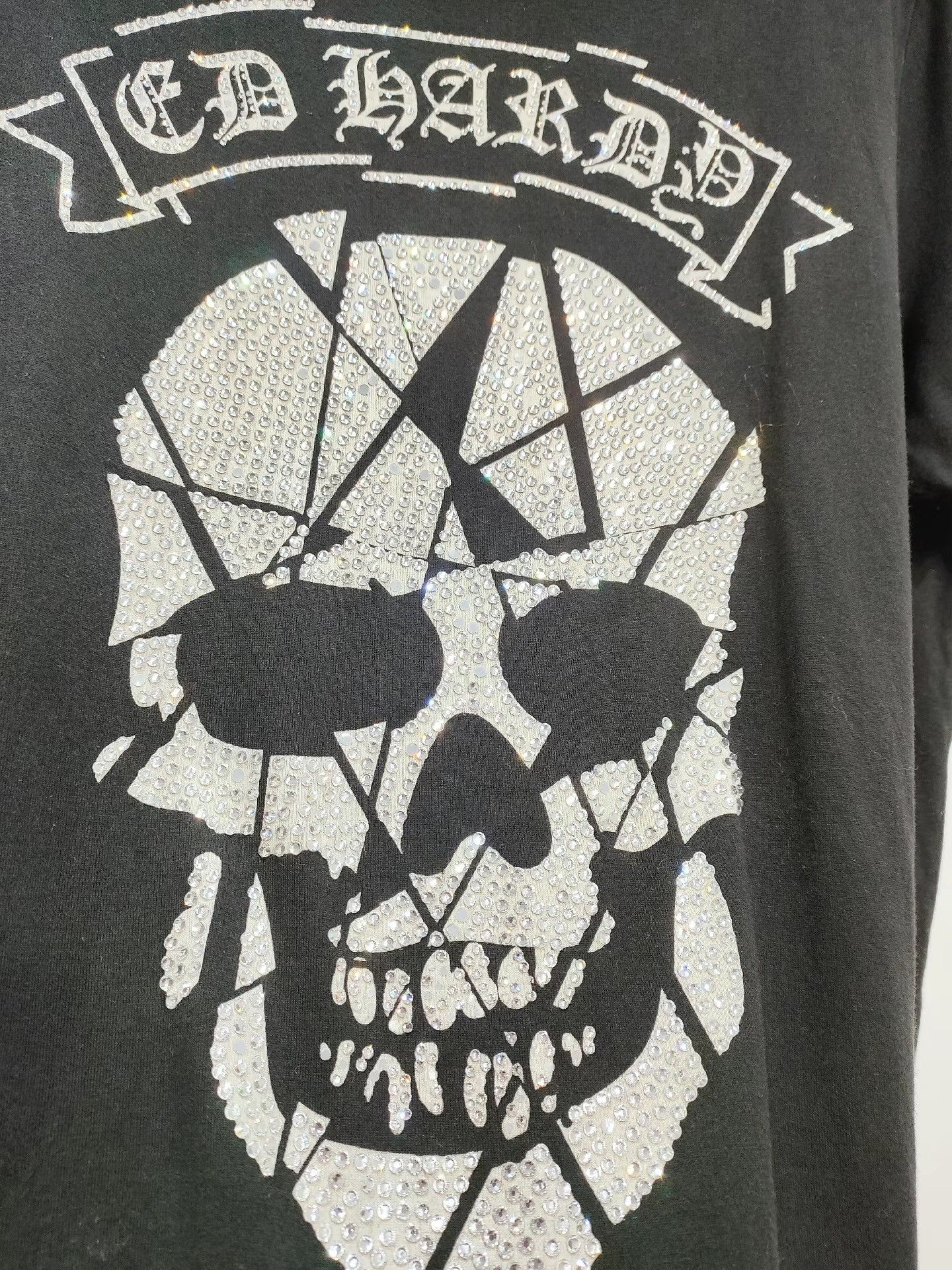 Ed Hardy Ed Hardy Black Full Diamond Skull Short Sleeve K29 Size US XXL / EU 58 / 5 - 4 Thumbnail