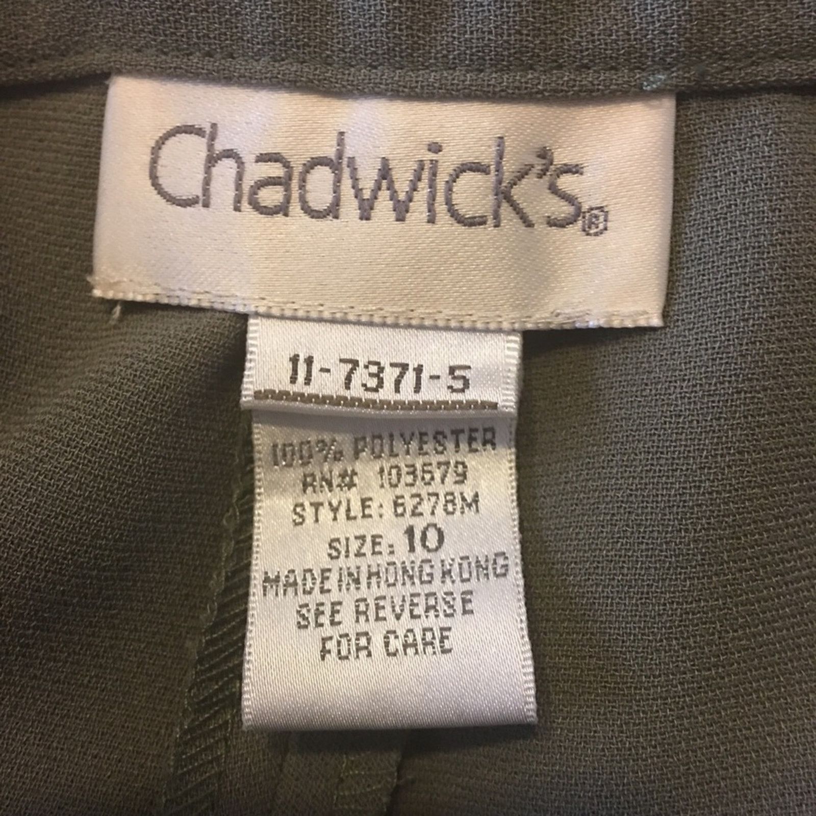Other Chadwick’s sage green slacks pants 10 Size 32" / US 10 / IT 46 - 6 Thumbnail