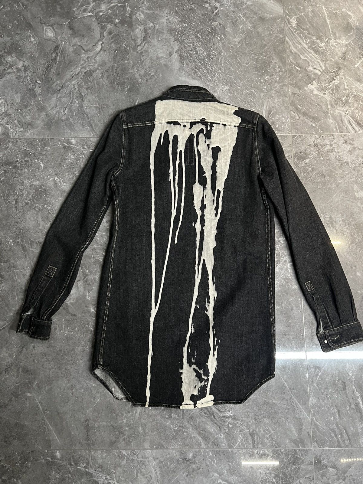 Rick Owens Rick Owens 16fw Bleach Vomit Field Overshirt Jacket Size US S / EU 44-46 / 1 - 3 Thumbnail