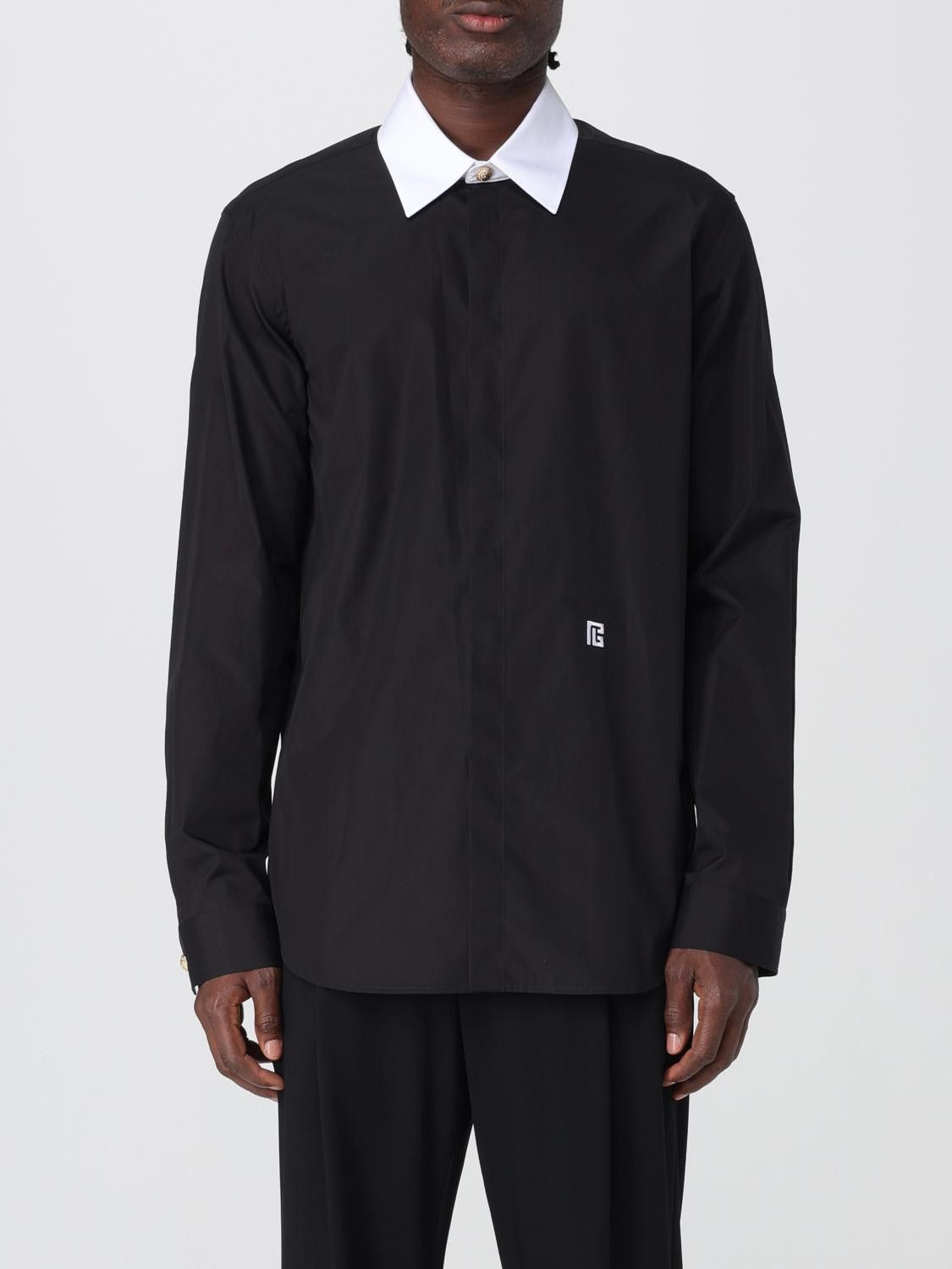 Balmain Balmain Shirt Men Black Size US L / EU 52-54 / 3 - 1 Thumbnail