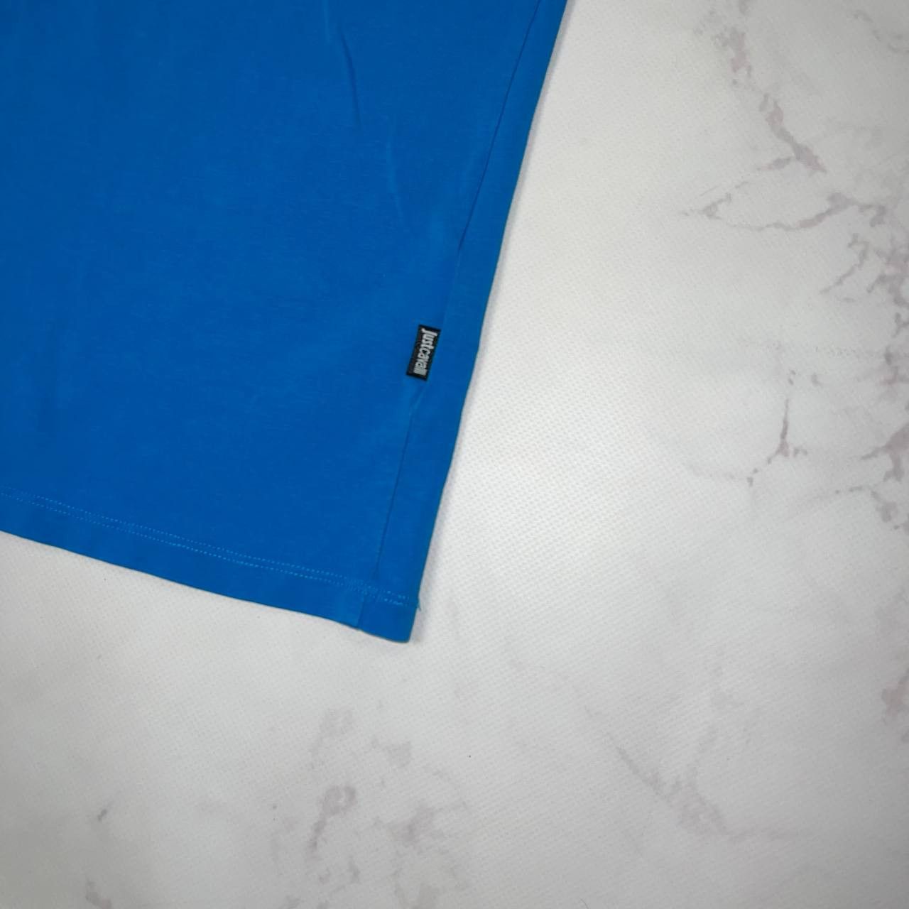 Just Cavalli Just Cavalli Blue Cotton Graphic Printed T-Shirt Size M Mens Size US M / EU 48-50 / 2 - 9 Thumbnail