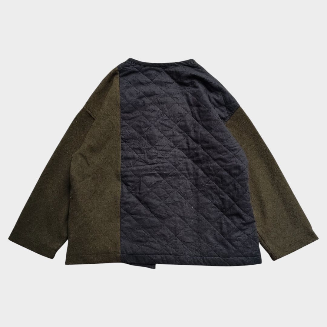 Yohji Yamamoto Cloudnine asymmetry quilted color block jacket Size US M / EU 48-50 / 2 - 3 Thumbnail