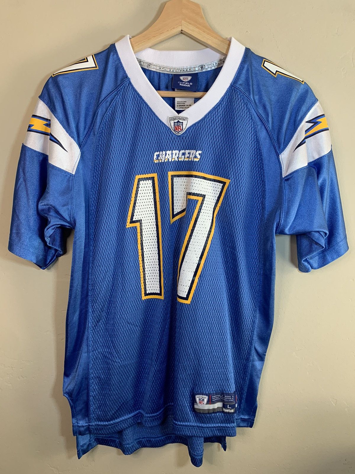 NFL × Reebok × Vintage RARE Vintage Philip Rivers #17 San Diego Chargers NFL Jersey Size US S / EU 44-46 / 1 - 1 Thumbnail