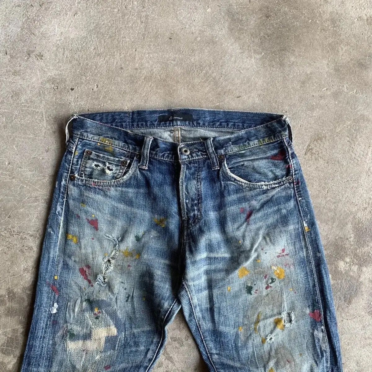 If Six Was Nine 💥 STEALS 💥Vintage Redline Jeans Splish Painter Denim Pants Size US 32 / EU 48 - 4 Thumbnail