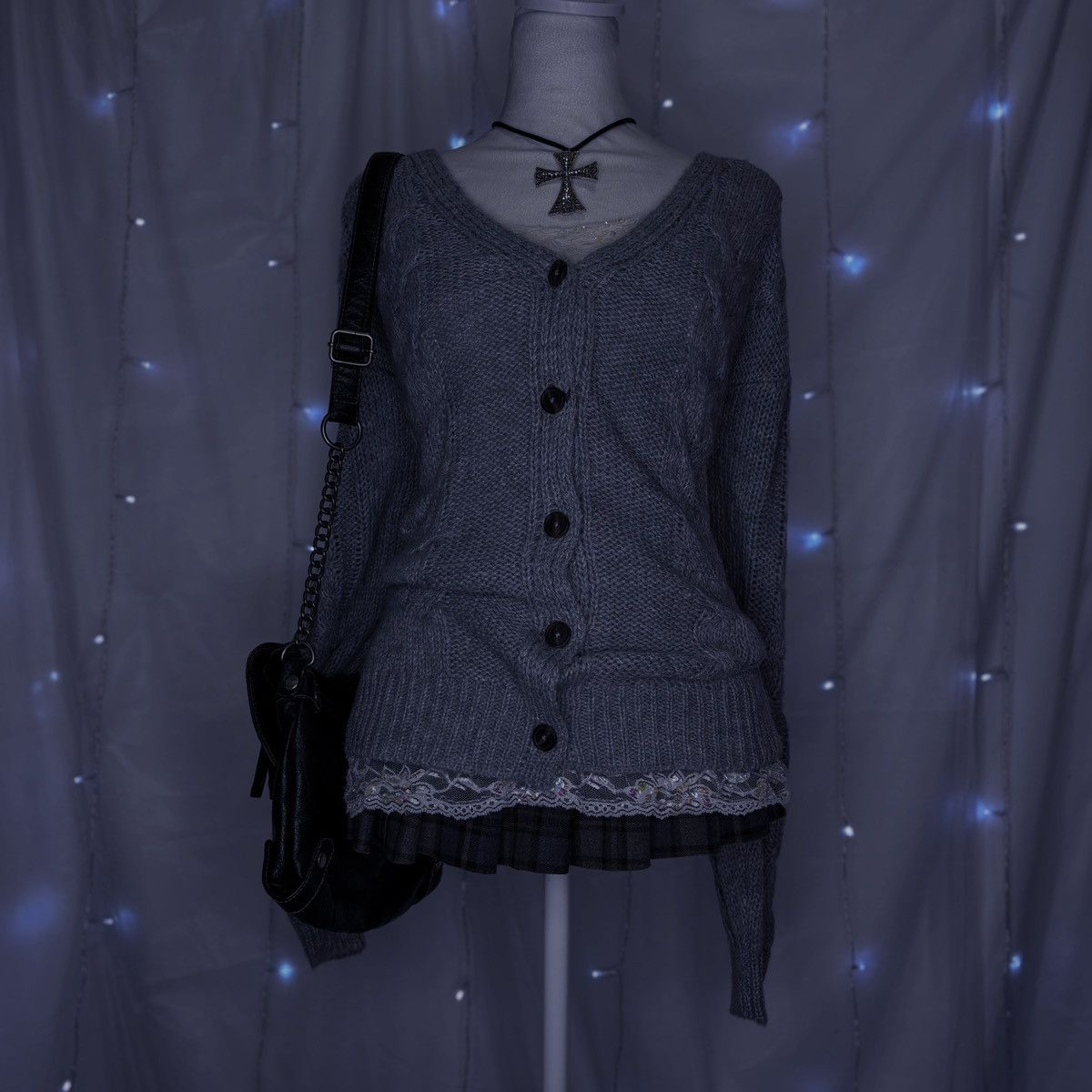 Other Wild Fable Grey Knit Sweater Size XL / US 12-14 / IT 48-50 - 1 Thumbnail