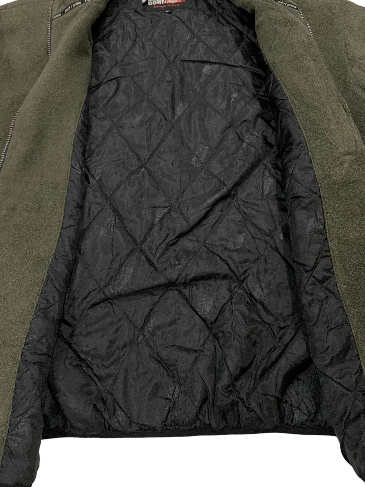 Other Y2K FIRST DOWN USA Fleece Sherpa Faux Zipped Jacket Size US XXL / EU 58 / 5 - 11 Thumbnail
