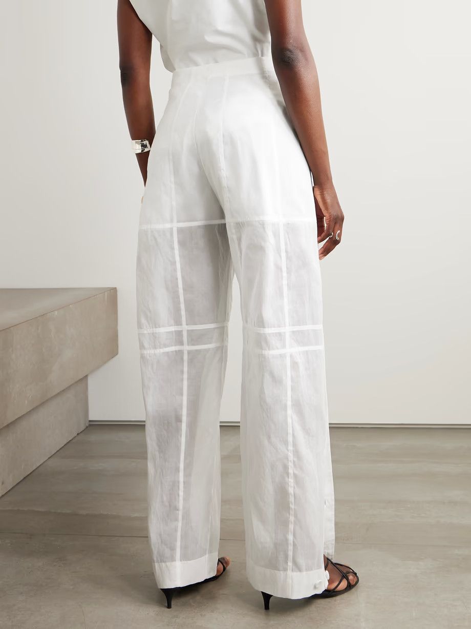 Jil Sander o1y1025 Sweatpant in White Size 27" / US 4 / IT 40 - 4 Thumbnail