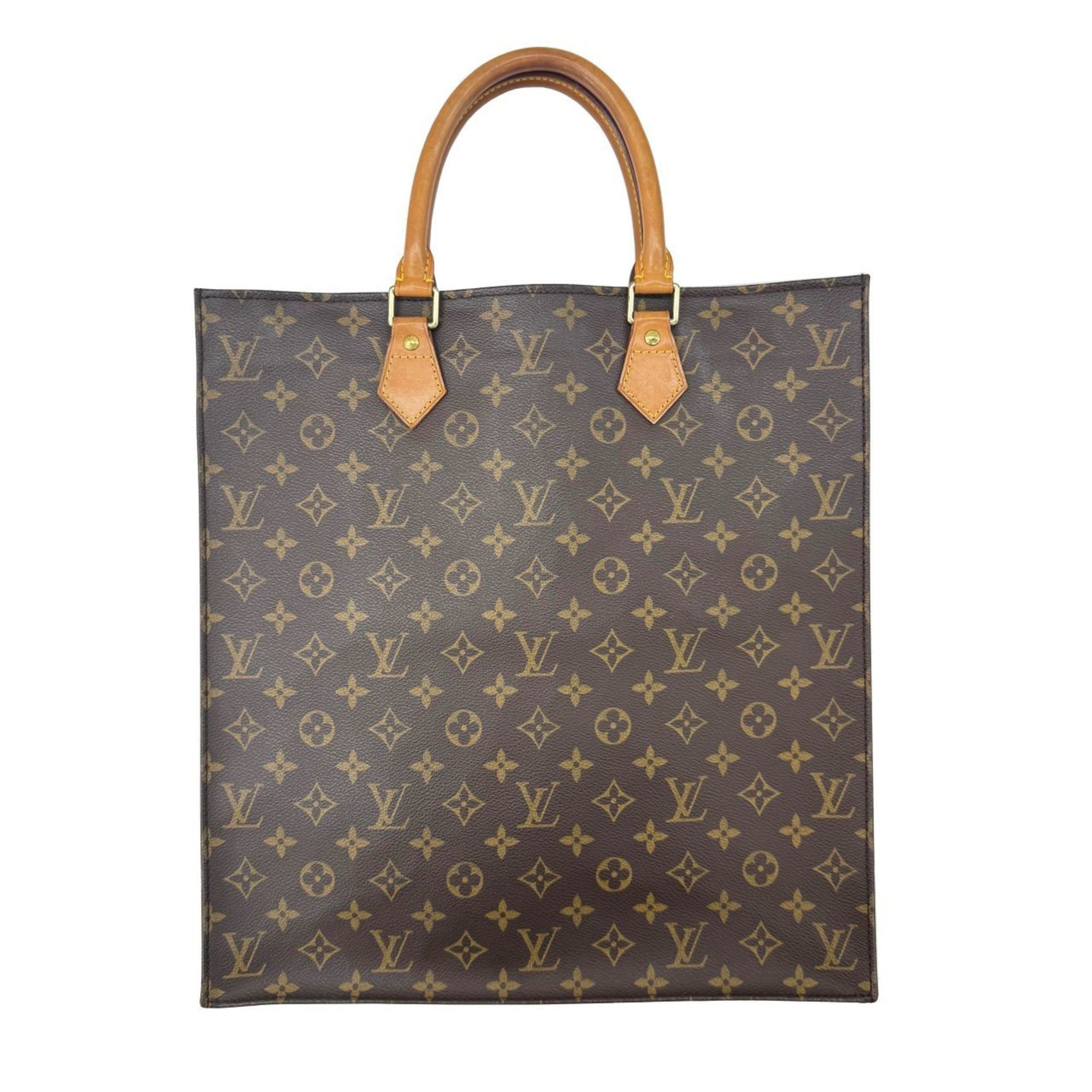 Louis Vuitton LOUIS VUITTON Monogram Sac Plat M51140 MI1003 Tote Bag Handbag for Men and Women Size ONE SIZE - 1 Thumbnail