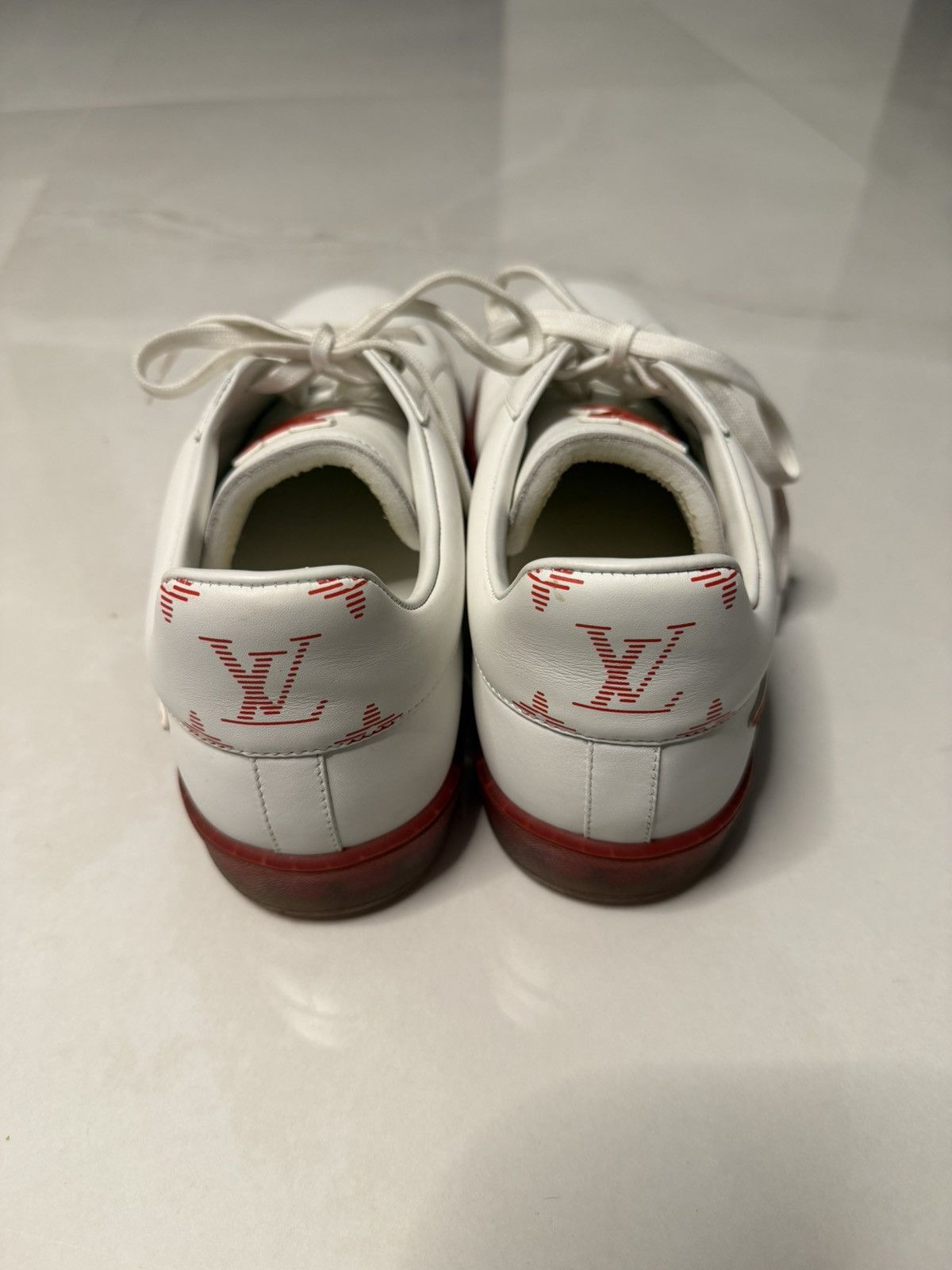 Louis Vuitton Louis Vuitton - Luxembourg Samothrace Sneaker white/red - 43 Size US 10 / EU 43 - 5 Thumbnail