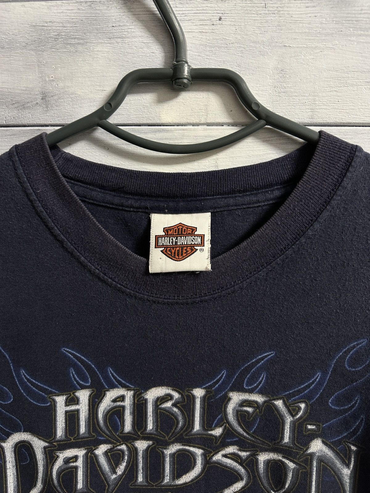 Vintage Rare Vintage T-Shirt Harley Davidson Fire Skull Moto Y2K Size US M / EU 48-50 / 2 - 6 Thumbnail