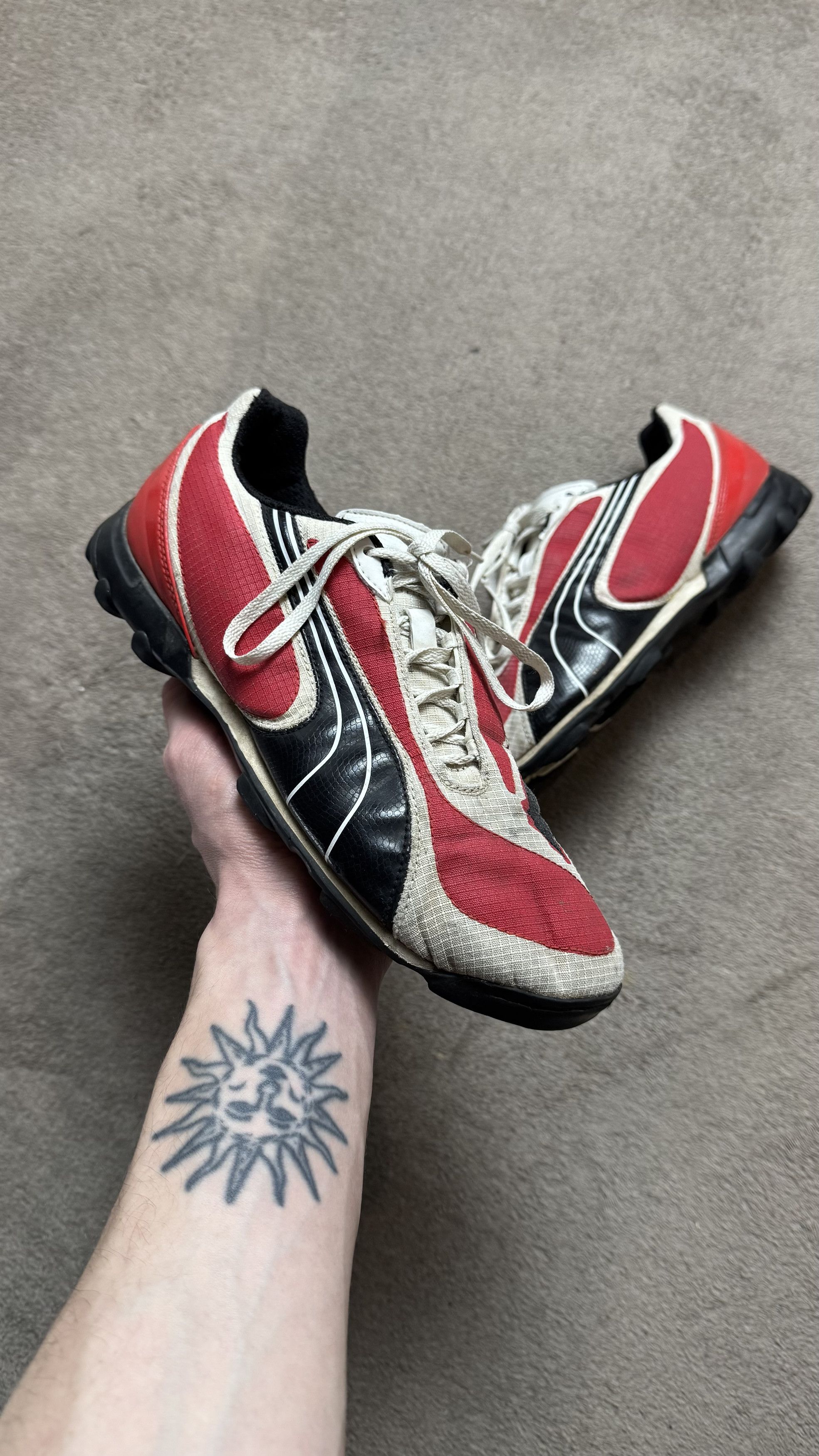 Maison MIHARA YASUHIRO × Puma × Vintage Vintage 2000s Archive Puma V3.08 Soccer Cleats Avantgarde Size US 8.5 / EU 41-42 - 3 Thumbnail