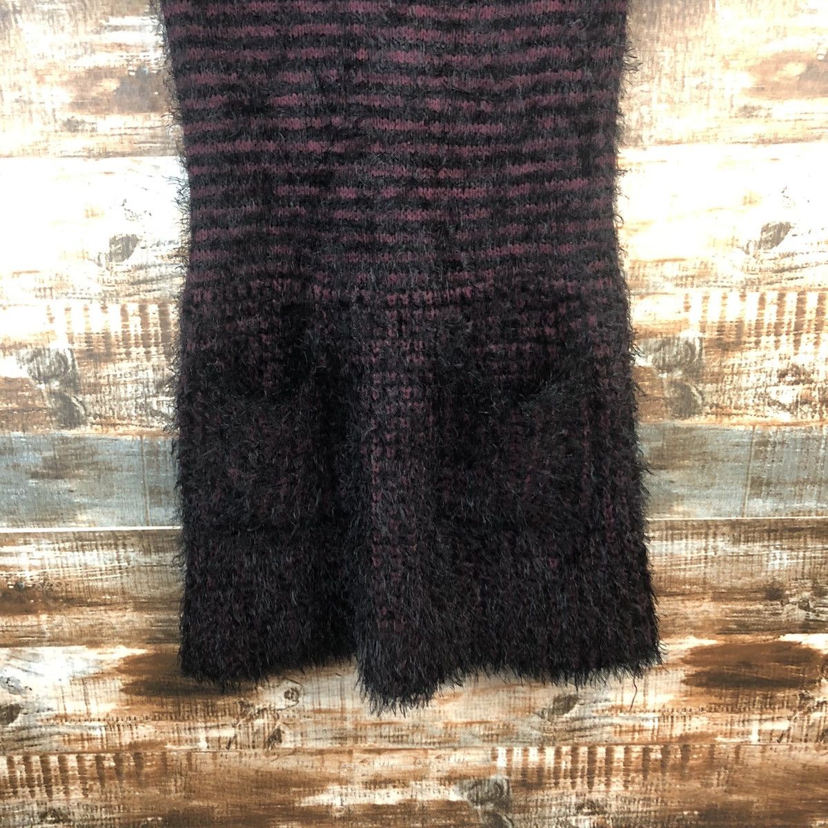 Homespun Knitwear × Japanese Brand DL Cherry Couture Maroon mohair Knitwear #C042 Size S / US 4 / IT 40 - 7 Thumbnail