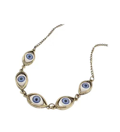 Japanese Brand Streetwear Eye Trippy Evil Jewerly Necklace Chain Art Size ONE SIZE - 1 Thumbnail