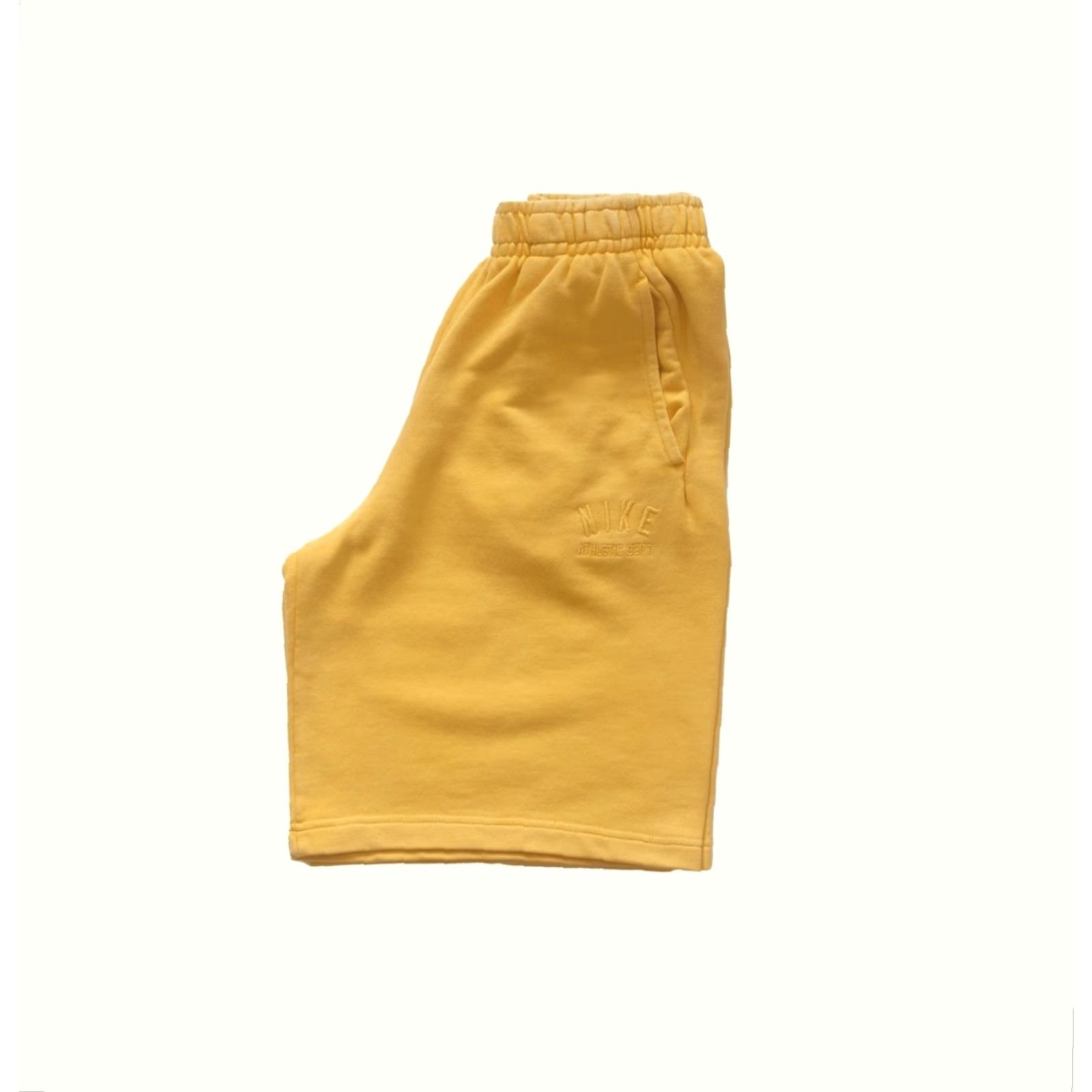 Nike VINTAGE NIKE ESSENTIAL SPORTSWEAR BALNK VTG Y2K DISTRESSED COTTON SHORTS Men’s SZ S 26" WAIST 19" LENGTH 10" INSEAM Yellow Size US 29 - 2 Thumbnail