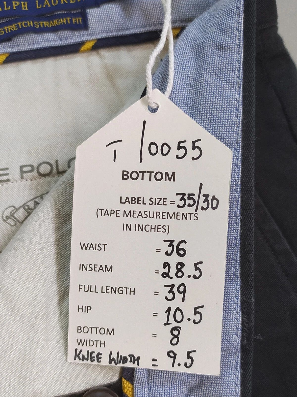 Polo Ralph Lauren Polo Ralph Lauren Stretch Straight Fit Chino Pant T 0055 Size US 35 - 6 Thumbnail