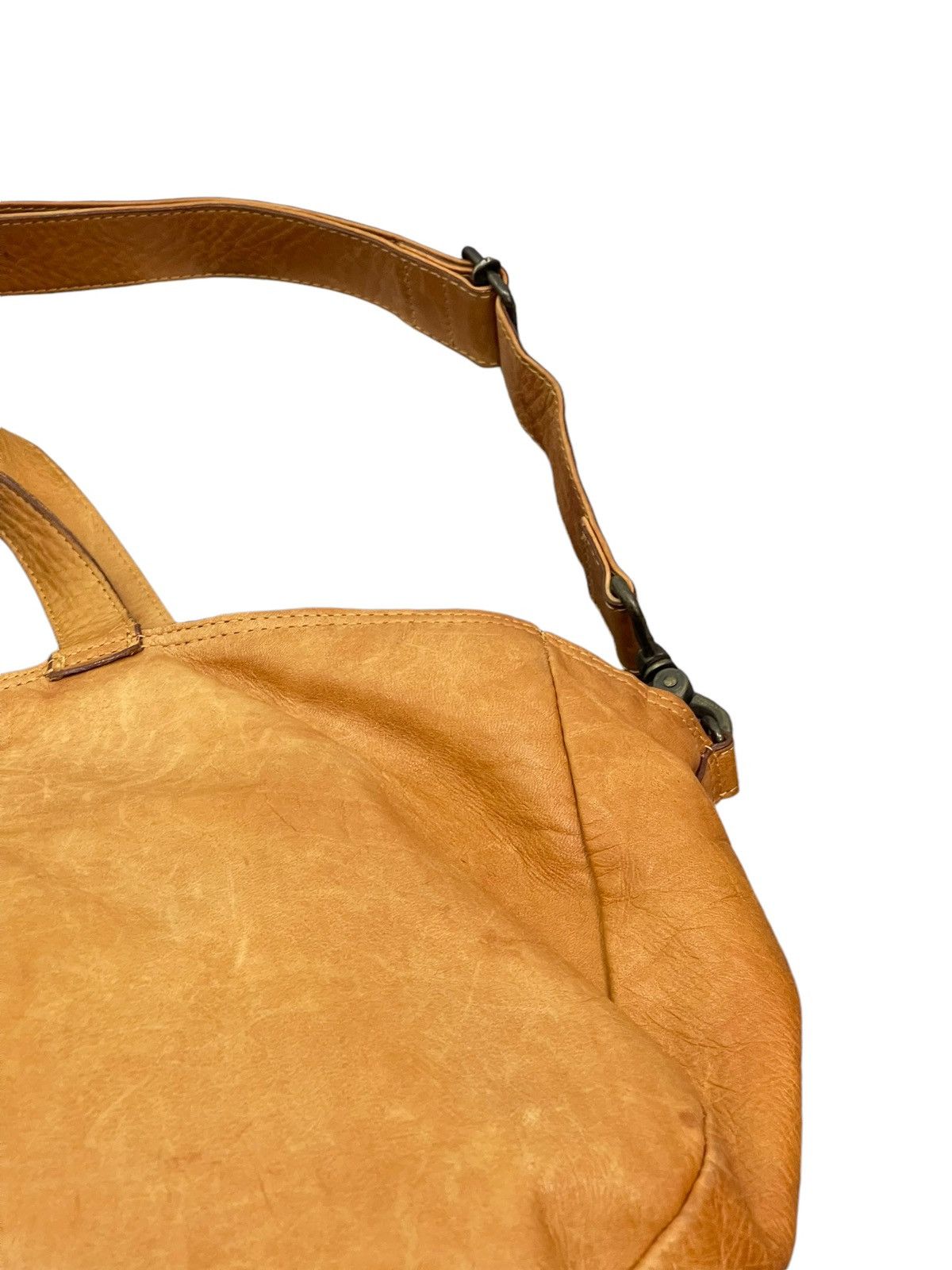 Japanese Brand Full Leather Patina Brown Sebenie Tote 3 Way Bag 1🟩1 Size ONE SIZE - 8 Thumbnail