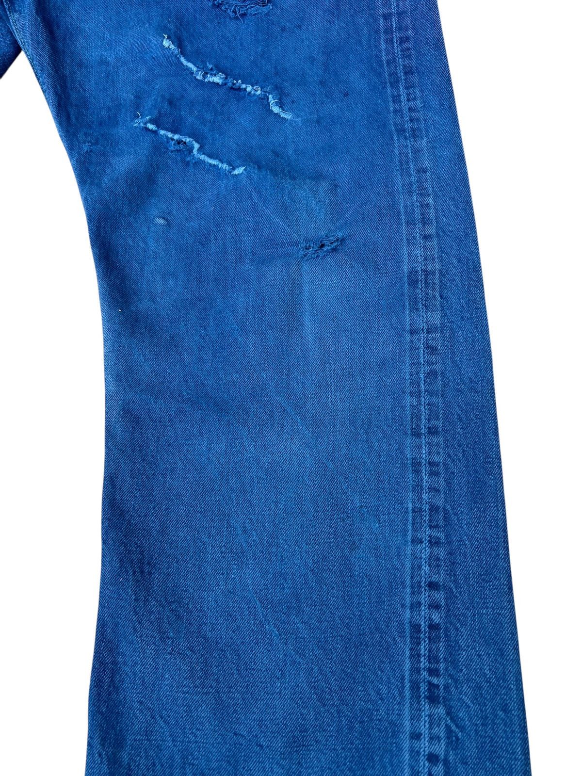 Warehouse & Co. Dubbleworks X Warehouse Japan Distress Denim Selvedge Jeans Size US 35 - 12 Thumbnail