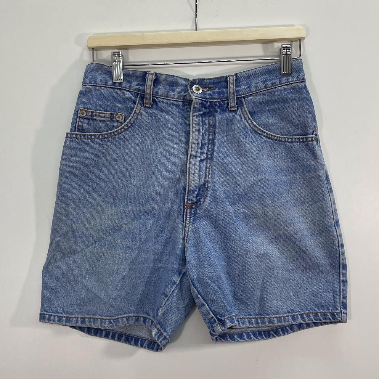 Vintage 90s Green Box Denim Shorts Size US 28 / EU 44 - 1 Thumbnail