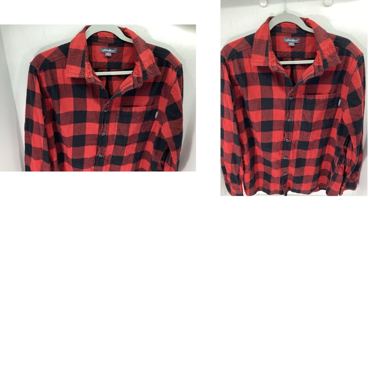 Eddie Bauer Eddie Bauer Flannel Shirt Men L Red Buffalo Plaid Button Long Sleeve Shirt Size US L / EU 52-54 / 3 - 9 Thumbnail