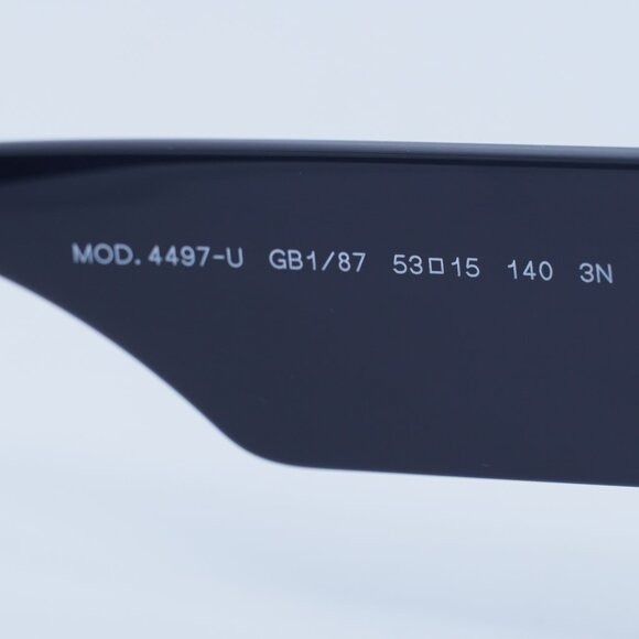 Versace Versace VE4497U GB1/87 Sunglasses Black Square Frame Size ONE SIZE - 8 Thumbnail
