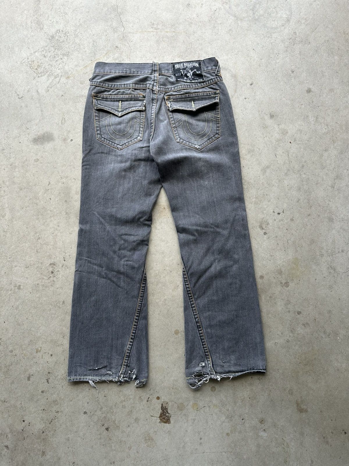 USA TRUE RELIGION disco joey ブラックデニム 希少 TRUE RELIGION Women's Disco 'Joey' Big T - Drifter Dark Size