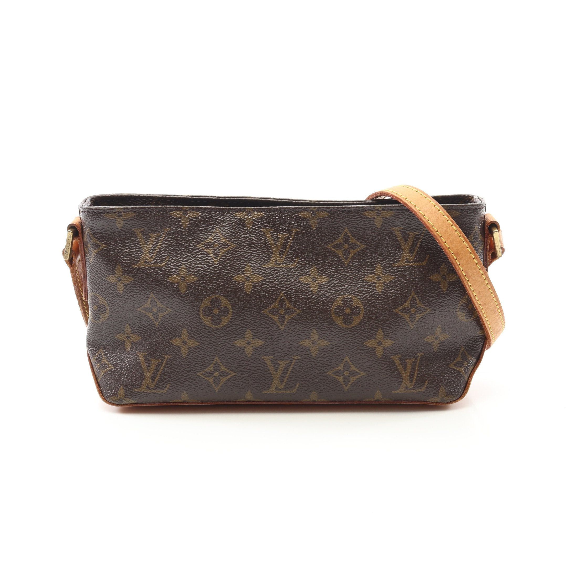 Louis Vuitton Louis Vuitton Trotteur Monogram Shoulder Bag Leather Brown Size ONE SIZE - 1 Thumbnail