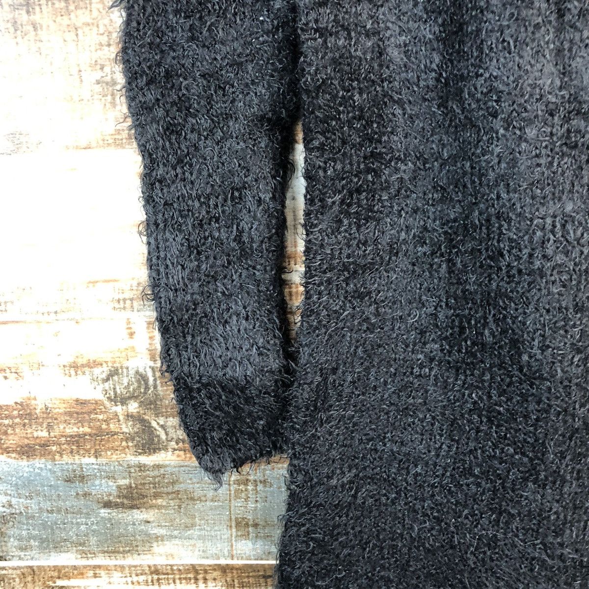 Vintage DL Rienda Black fur shaggy Knitwear #C233 Size M / US 6-8 / IT 42-44 - 7 Thumbnail