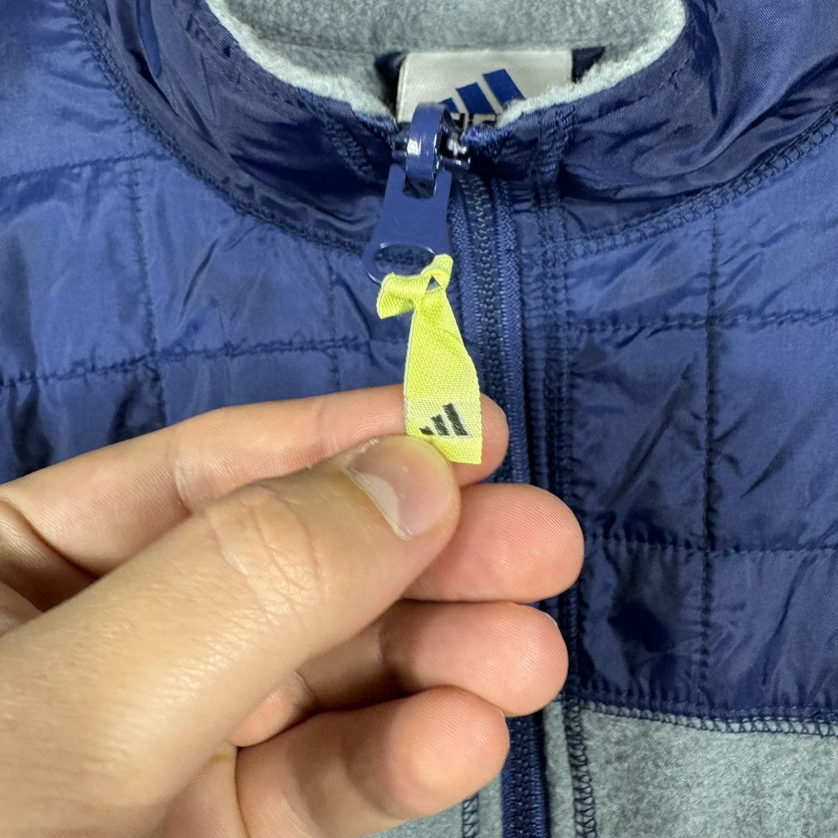 Adidas × Vintage Vintage Adidas Equipment 90s Zip Fleece Size US L / EU 52-54 / 3 - 8 Thumbnail