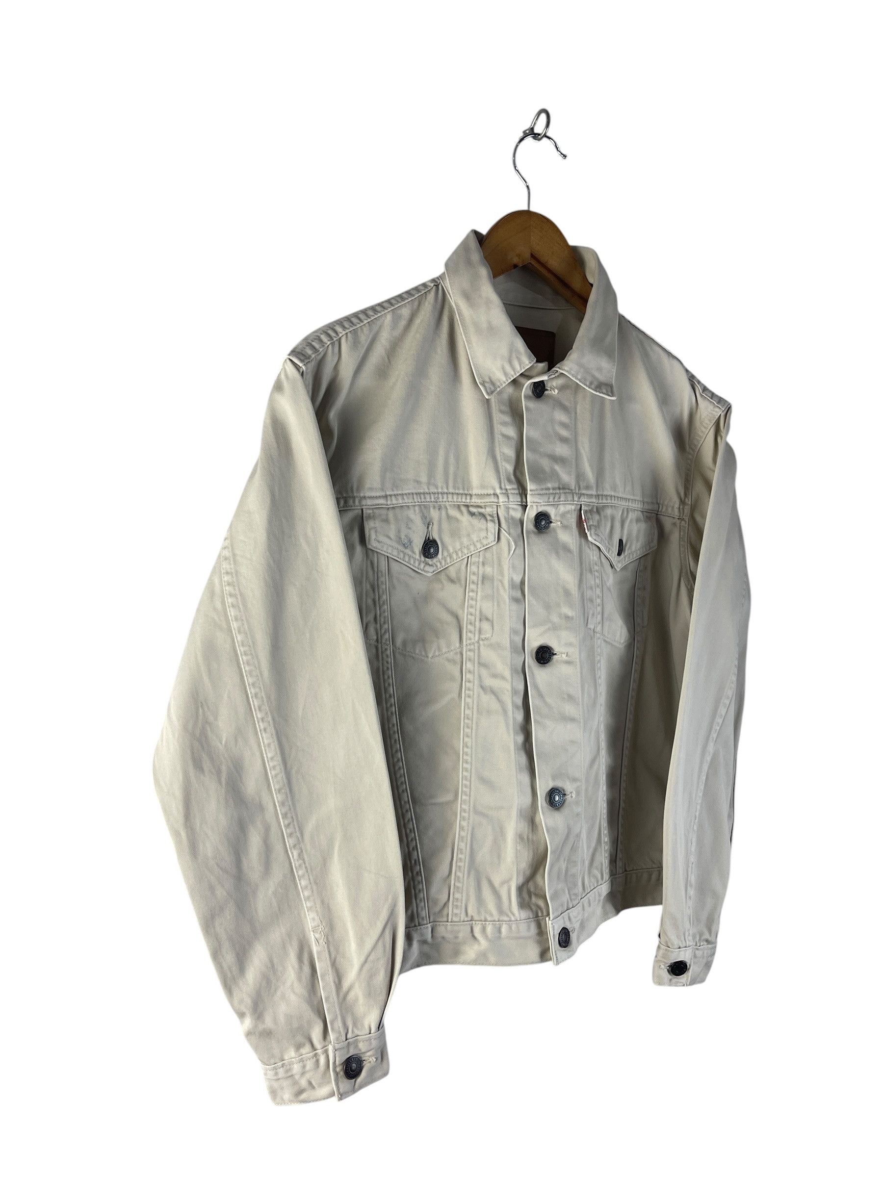 Levi's Levi’s Japan Type III Trucker Jacket Cream Ivory Denim Size US M / EU 48-50 / 2 - 4 Thumbnail