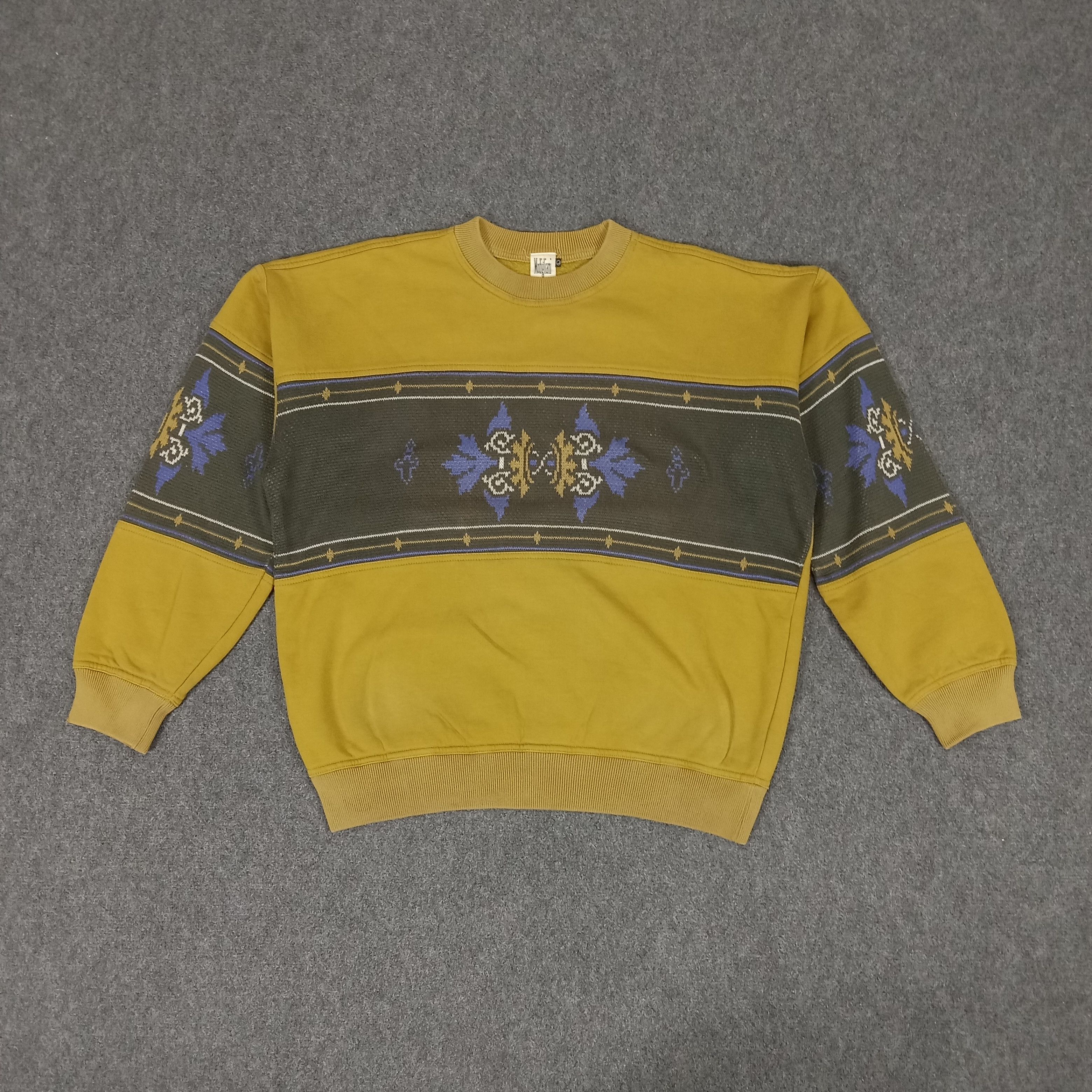 Gypsy × Vintage Modigliani Italian Brand Hippie Style Sweatshirt Size US L / EU 52-54 / 3 - 1 Thumbnail