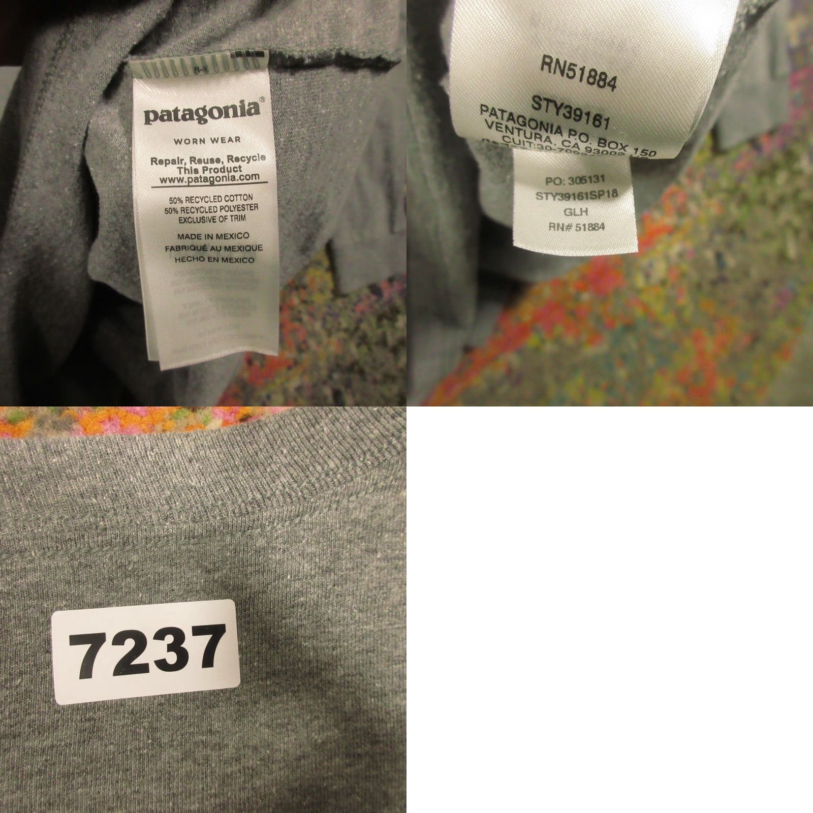 Patagonia Patagonia Shirt Mens M Long Sleeve Crew Logo All Seasons Outdoor Easy Care Gray Cotton Blend T-Shirt 2010-2019 Size US M / EU 48-50 / 2 - 8 Thumbnail