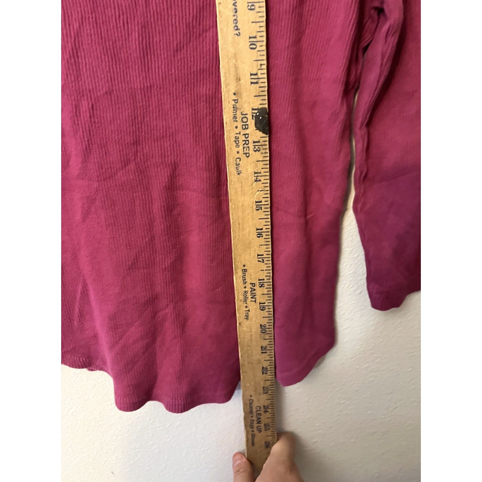 Eddie Bauer Eddie Bauer Knit Top Round Neck 3/4 Sleeve Cotton Tee Sz XS Maroon Size XS / US 0-2 / IT 36-38 - 4 Thumbnail
