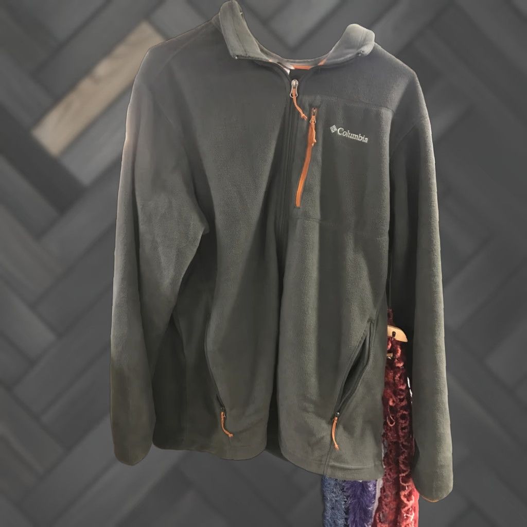 Vintage Columbia Men's Fleece Full Zip Regular Fit Gray XL Shirt Size US XL / EU 56 / 4 - 1 Thumbnail